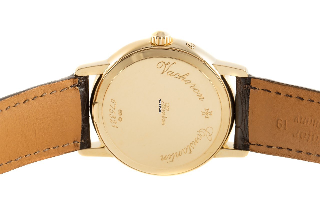 IMG_9081 Vacheron Constantin Patrimony Mens watch Unisex Automatic Yellow gold 47200 Replica 5