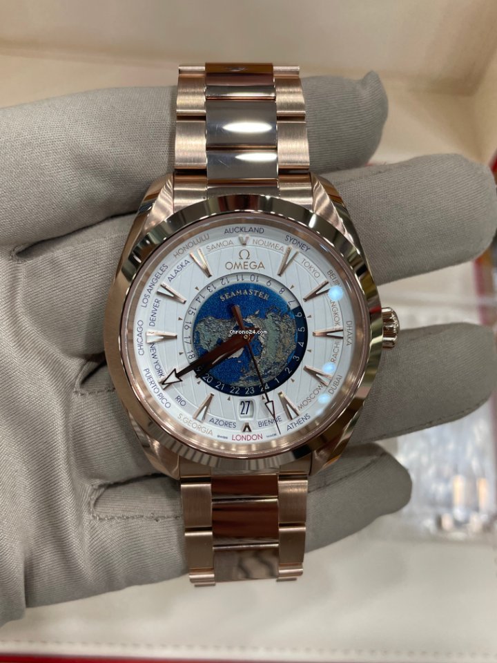 IMG_9081 Omega Seamaster Aqua Terra Mens watch Unisex Automatic Rose gold 220.50.43.22.02.001 Replica 5