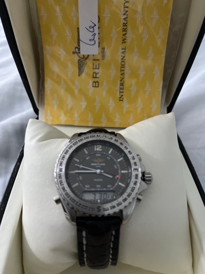 IMG_9081 Breitling Pluton Mens watch Unisex Quartz Steel A51038 Replica 5