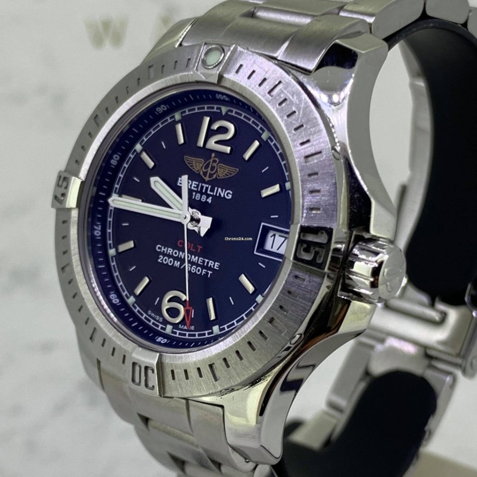 IMG_9081 Breitling Colt Lady Womens watch Quartz Steel A7738811 BD46 Replica 5