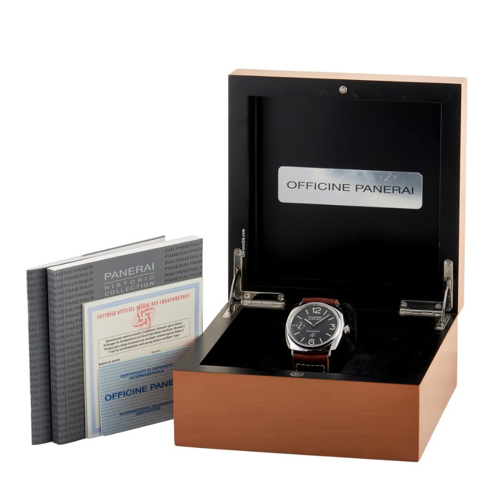 IMG_9081 Panerai Radiomir Black Seal Mens watch Unisex Manual winding Steel PAM00380 Replica 5