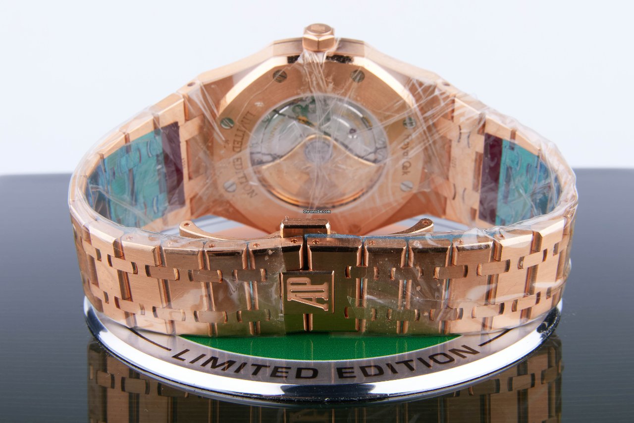 IMG_9081 Audemars Piguet Royal Oak Mens watch Unisex Automatic Rose gold 15409OR.OO.1220.OR.01 Replica 5