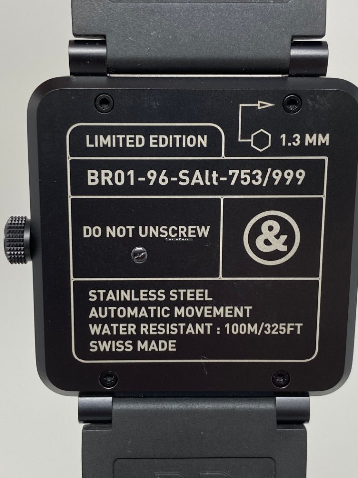 IMG_9081 Bell & Ross BR 01-96 Grande Date Mens watch Unisex Steel BR0196-ALTIMETER Replica 5