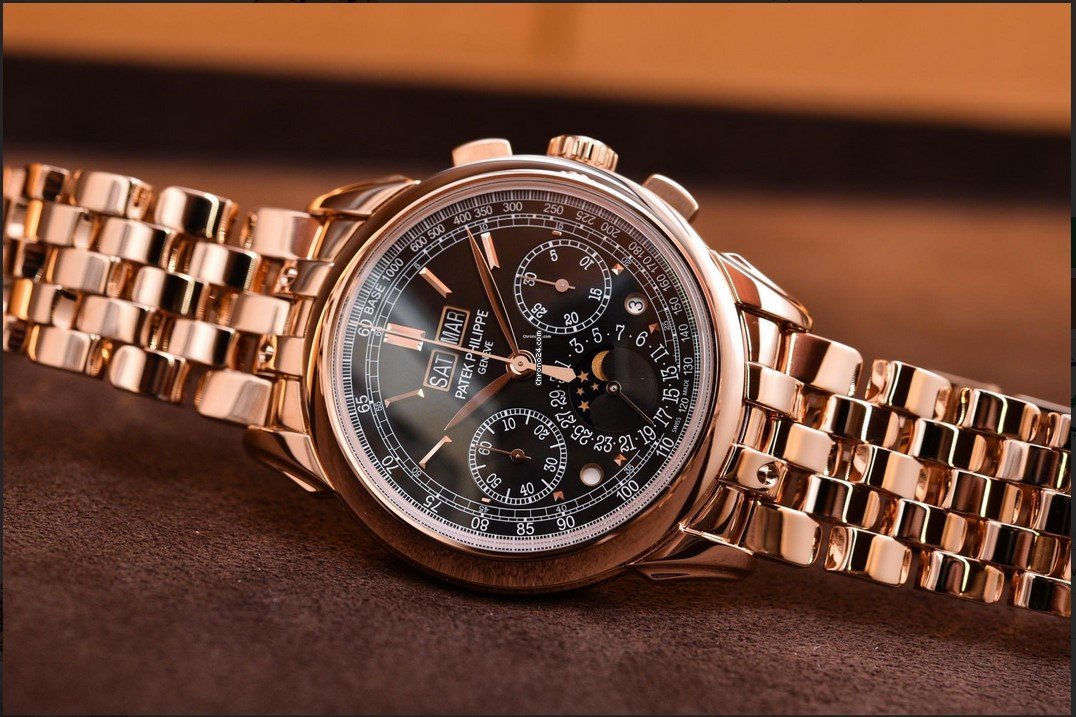 IMG_9081 Patek Philippe Perpetual Calendar Chronograph Mens watch Unisex Manual winding Rose gold 5270R-1R Replica 5