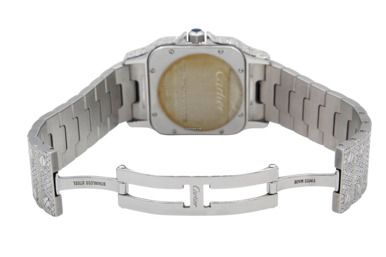 Cartier Santos Galbee Mens watch Unisex Automatic Steel 2823 Replica 5