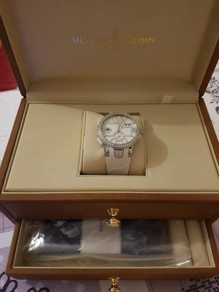 IMG_9081 Ulysse Nardin Executive Dual Time Lady Womens watch Automatic Steel 243-10B 391 Replica 5