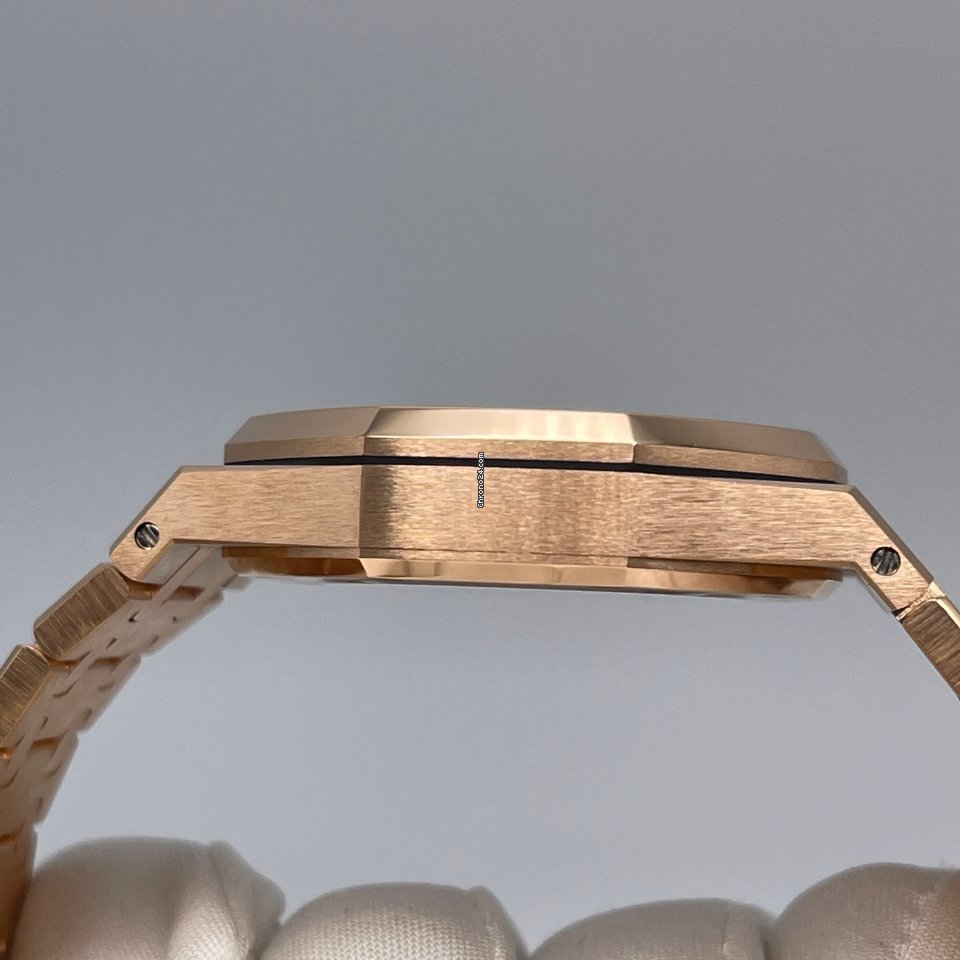 IMG_9081 Audemars Piguet Royal Oak Lady Womens watch Automatic Rose gold 15451OR.ZZ.1256OR.01 Replica 5
