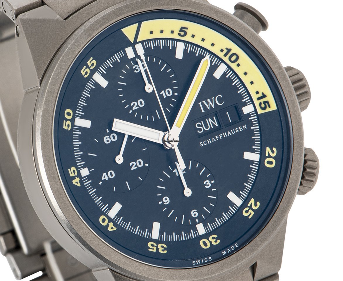 IWC Aquatimer Chronograph Mens watch Unisex Automatic Titanium IW371903 Replica 5