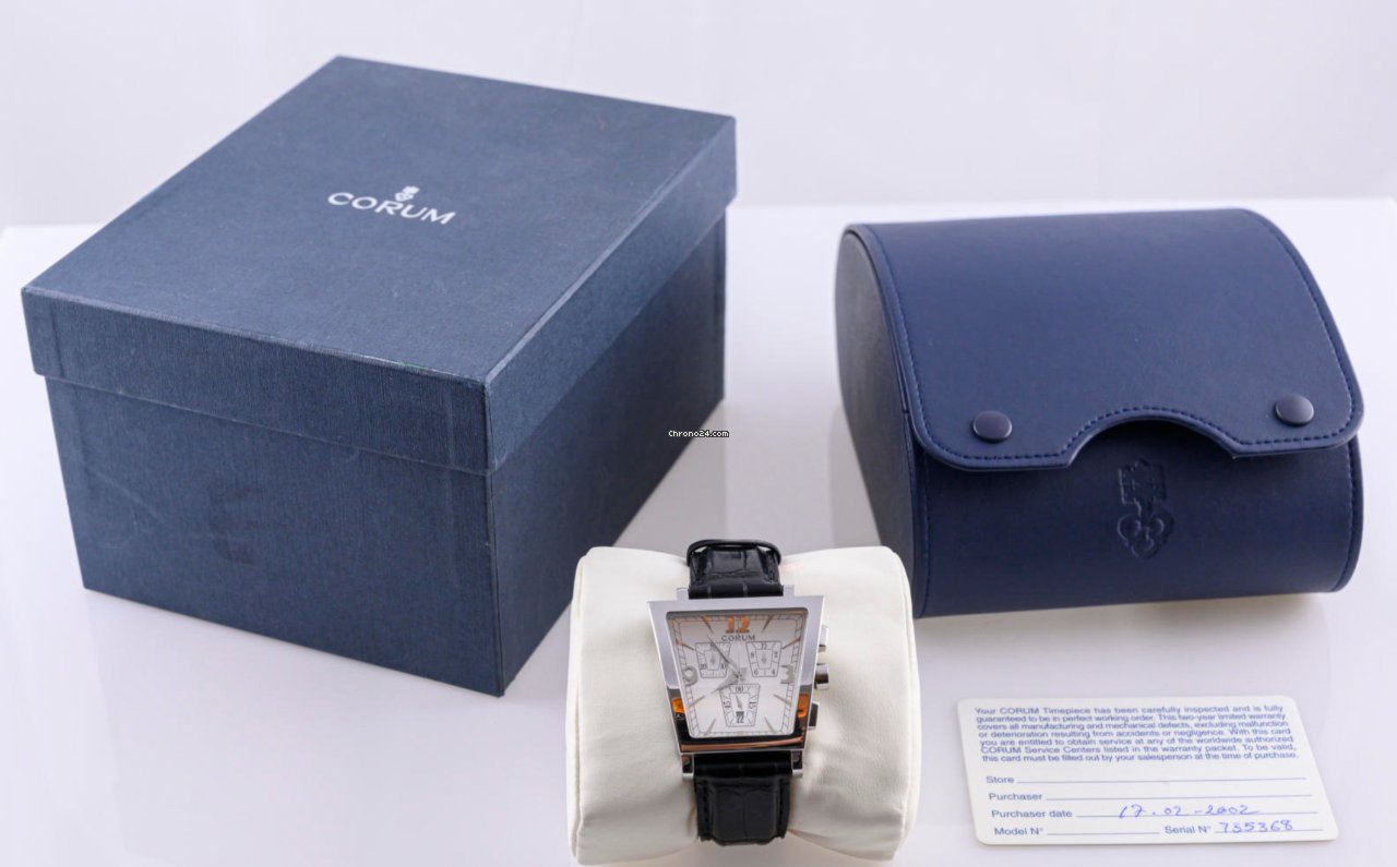 IMG_9081 Corum Trapeze Mens watch Unisex Quartz Steel 196.404.20 Replica 5