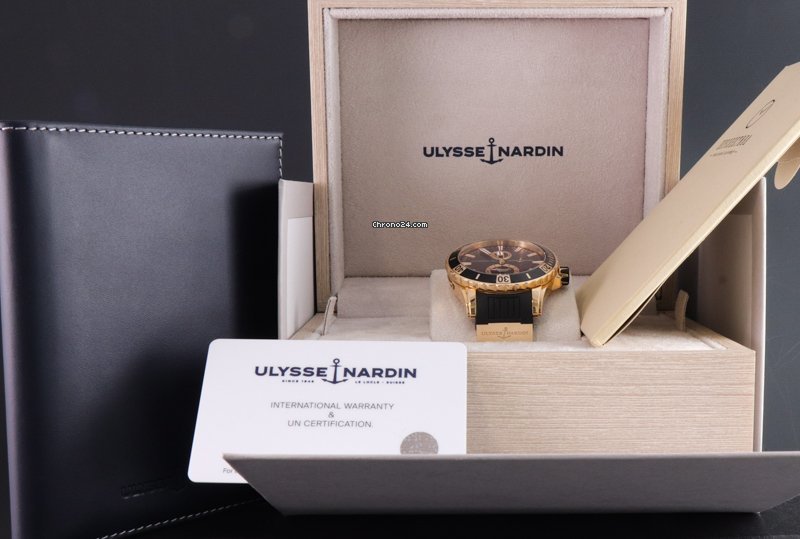 Ulysse Nardin Diver Chronometer Mens watch Unisex Automatic Rose gold 266-10-3 92 Replica 5