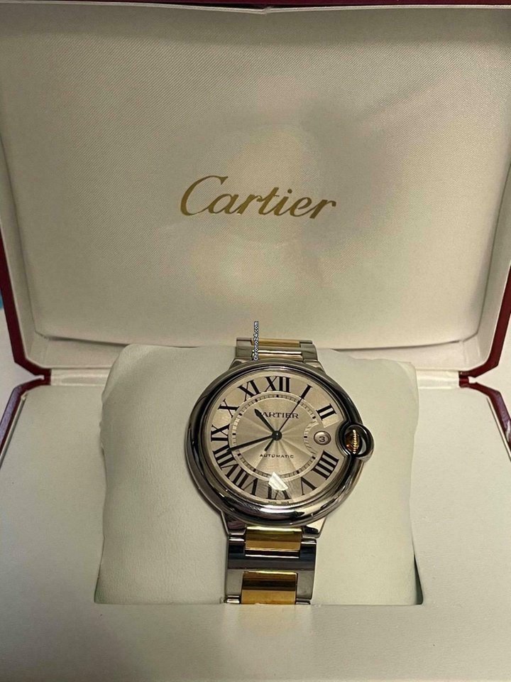 IMG_9081 Cartier Ballon Bleu 42mm Mens watch Unisex Automatic W69009Z3 Replica 5