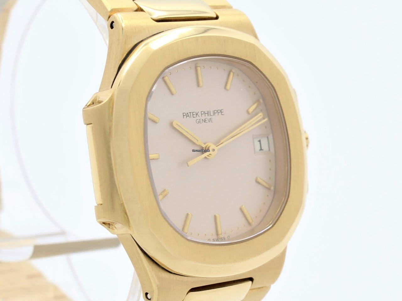 IMG_9081 Patek Philippe Nautilus Mens watch Unisex Quartz Yellow gold 3900 1J Replica 5