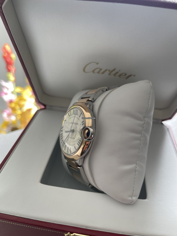 Cartier Ballon Bleu 42mm Mens watch Unisex Automatic Gold Steel W2BB0004 Replica 5
