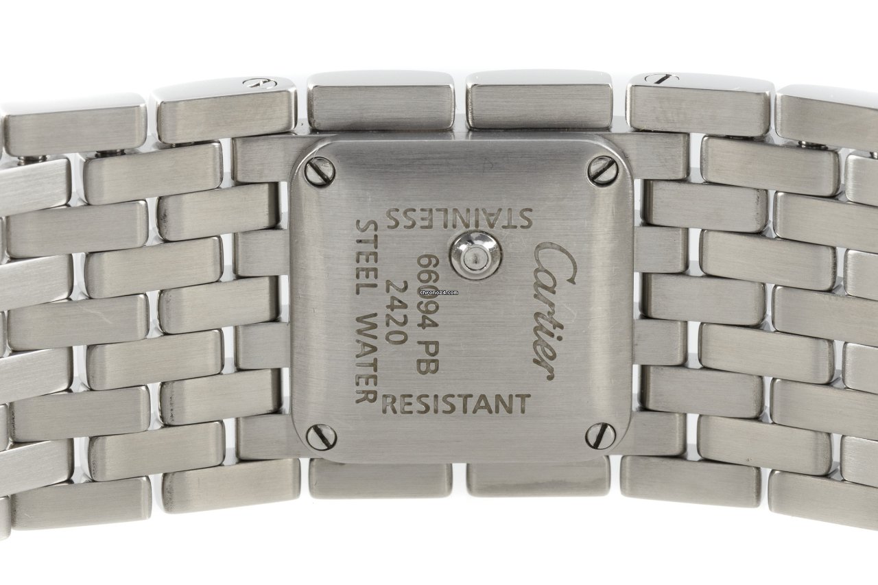 IMG_9081 Cartier Panthere Womens watch Quartz Steel 2420 Replica 5