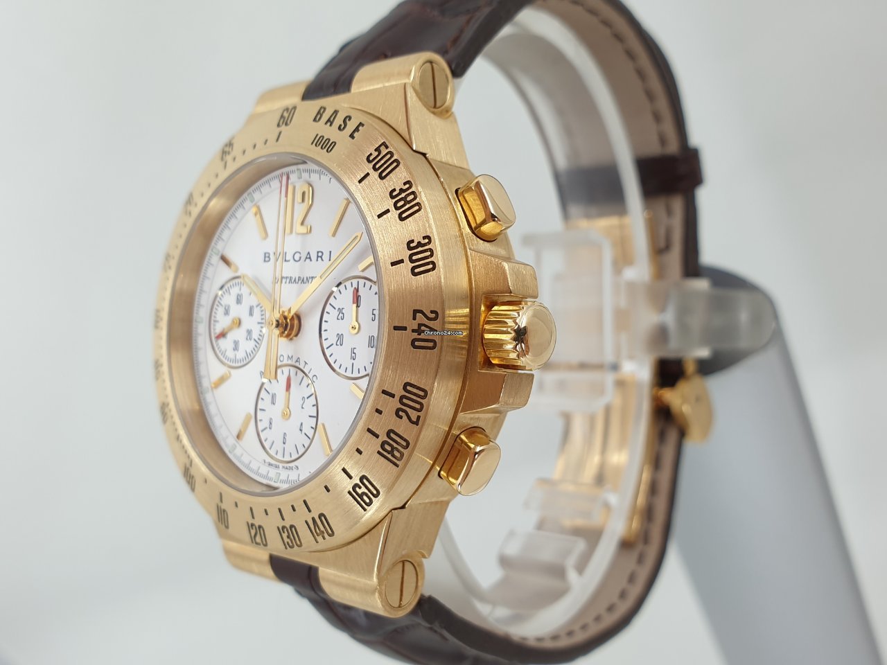 Bulgari Diagono Mens watch Unisex Automatic Yellow gold CH 40 G TA RA Replica 5
