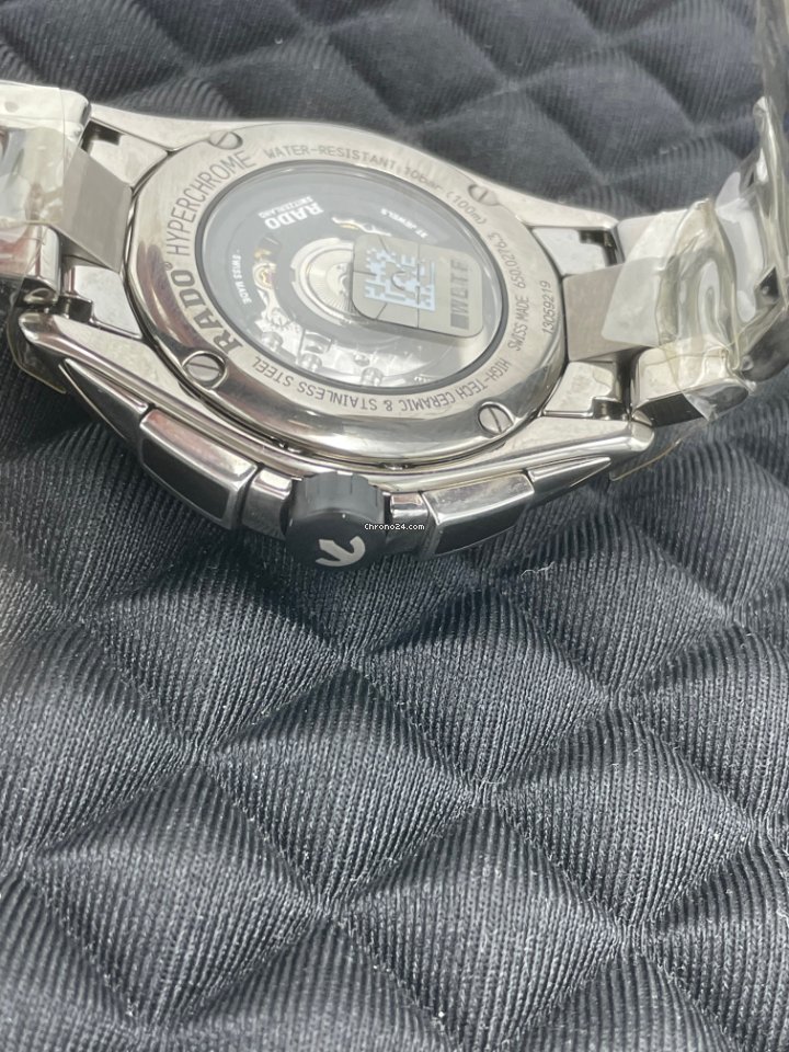 IMG_9081 Rado HyperChrome Chronograph Mens watch Unisex Automatic Ceramic R32276102 Replica 5