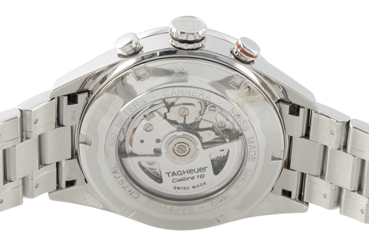 TAG Heuer Carrera Calibre 16 Mens watch Unisex Automatic Steel CV2A10 Replica 5