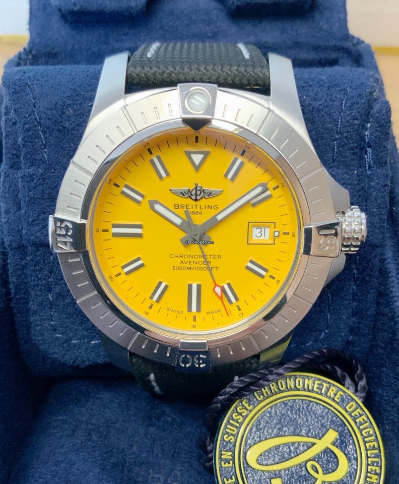 IMG_9081 Breitling Avenger Seawolf Mens watch Unisex Automatic Steel A17319101I1X1 Replica 5