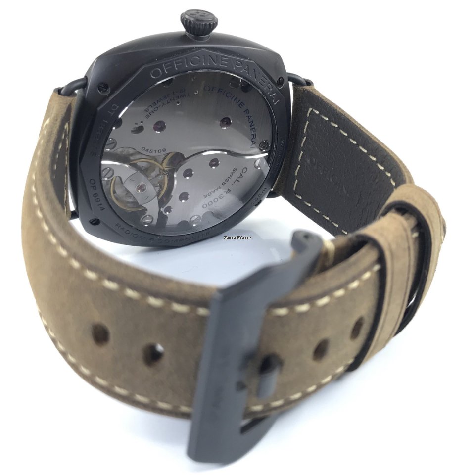 IMG_9081 Panerai Radiomir 3 Days 47mm Mens watch Unisex Manual winding Ceramic PAM 00504 Replica 5
