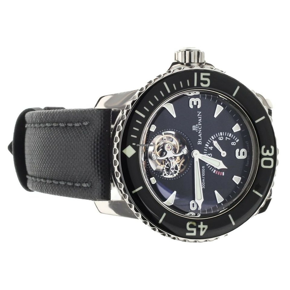 IMG_9081 Blancpain Fifty Fathoms Mens watch Unisex Automatic White gold 5025-1530-52-A Replica 5