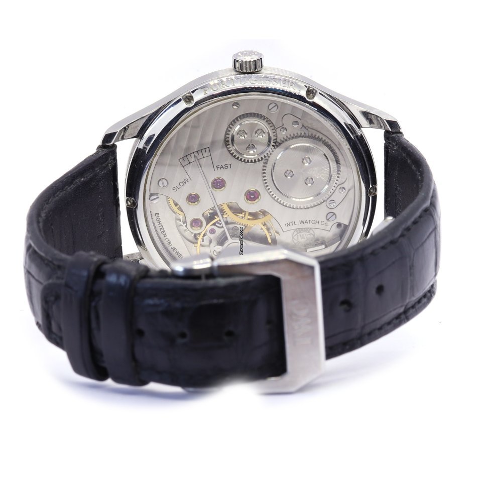 IWC Portuguese Hand-Wound Mens watch Unisex Manual winding Steel IW544501 Replica 5