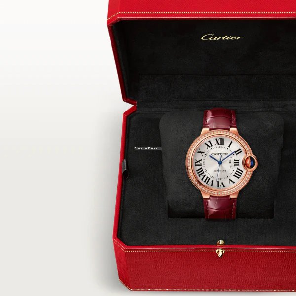 IMG_9081 Cartier Ballon Bleu 36mm Womens watch Automatic Rose gold WJBB0034 Replica 5