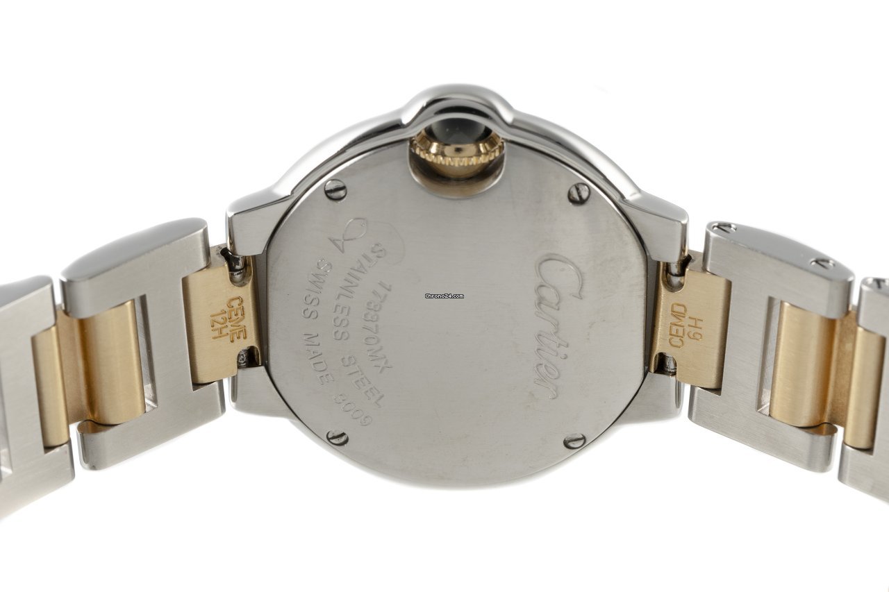 Cartier Ballon Bleu 28mm Womens watch Quartz Steel W2BB0010 Replica 5