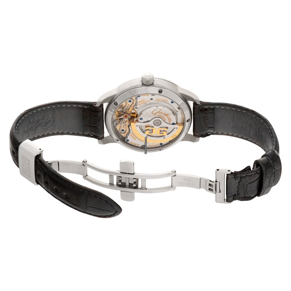 IMG_9081 Glashutte Original PanoMaticDate Mens watch Unisex Automatic Steel 90-01-02-02-04 Replica 5