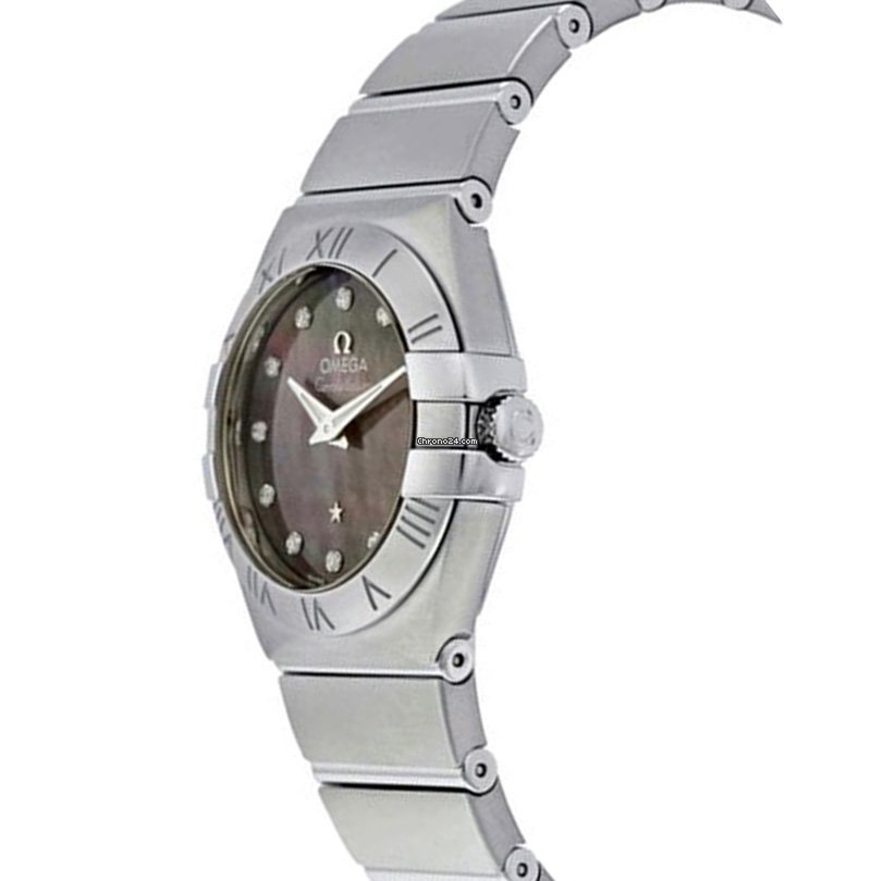IMG_9081 Omega Constellation Quartz Womens watch Quartz Steel 123.10.27.60.57.003 Replica 5