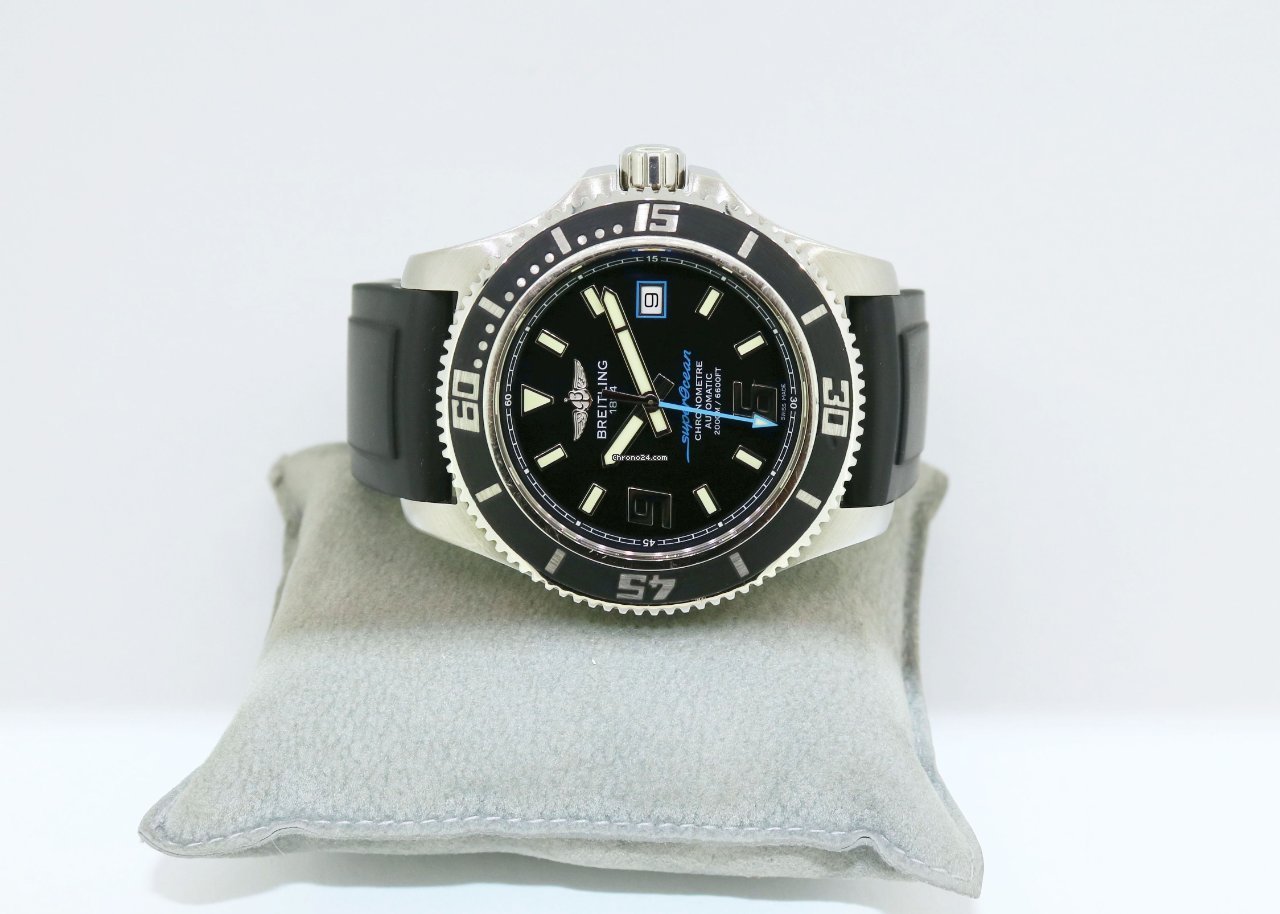 IMG_9081 Breitling Superocean 44 Mens watch Unisex Automatic Steel A17391 Replica 5