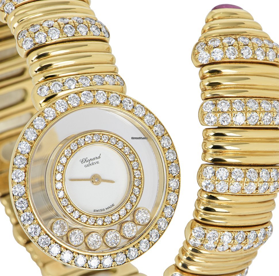 Chopard Happy Diamonds Womens watch Quartz Yellow gold 20 5534 Replica 5