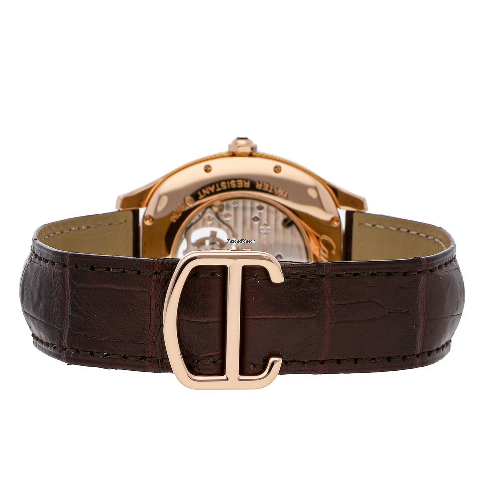 IMG_9081 Cartier Drive de Cartier Mens watch Unisex Manual winding Rose gold W4100013 Replica 5