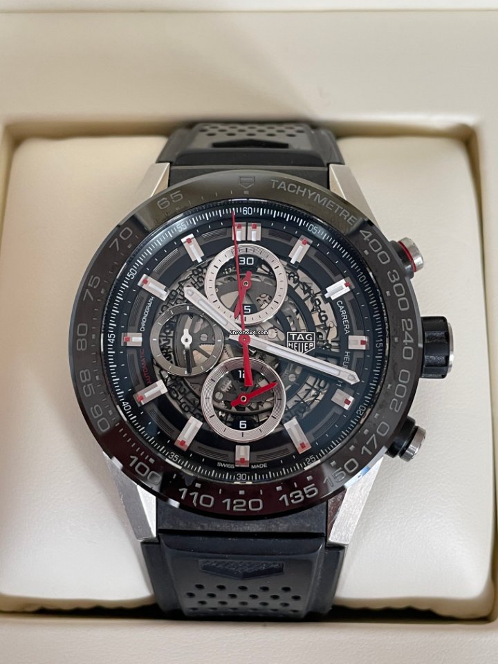 TAG Heuer Carrera Calibre HEUER 01 Mens watch Unisex Automatic Steel CAR2A1Z.FT6044 Replica 5