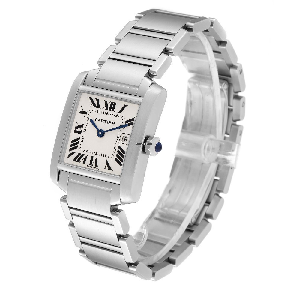 IMG_9081 Cartier Tank Francaise Womens watch Quartz W51011Q3 Replica 5