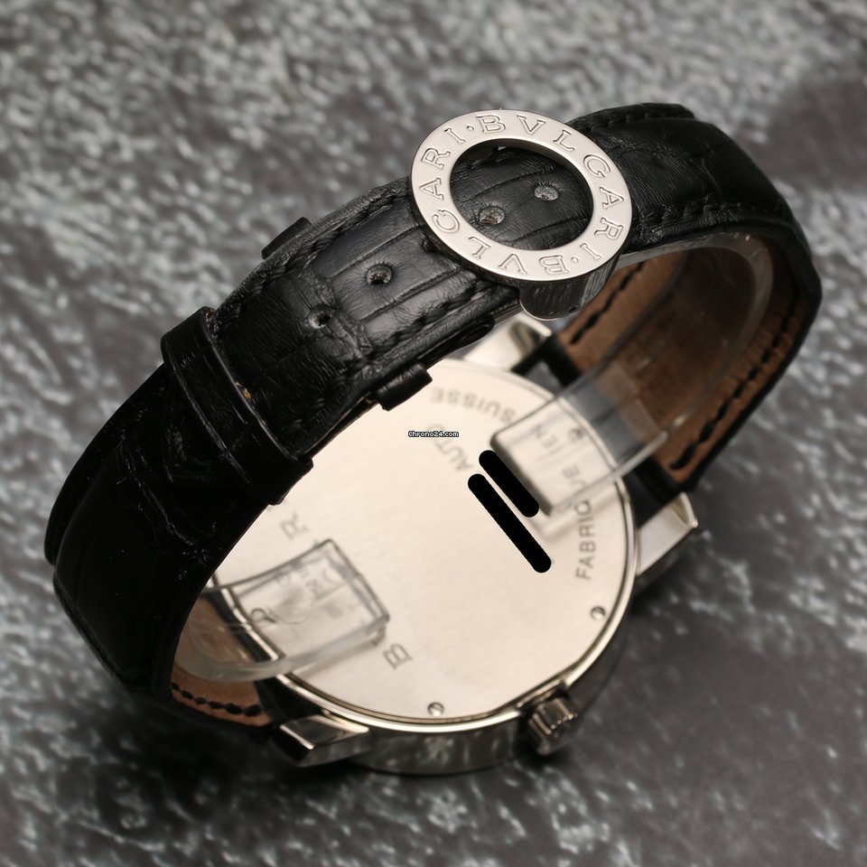 Bulgari Bulgari Mens watch Unisex Automatic White gold BB W 42 GL AUTO Replica 5