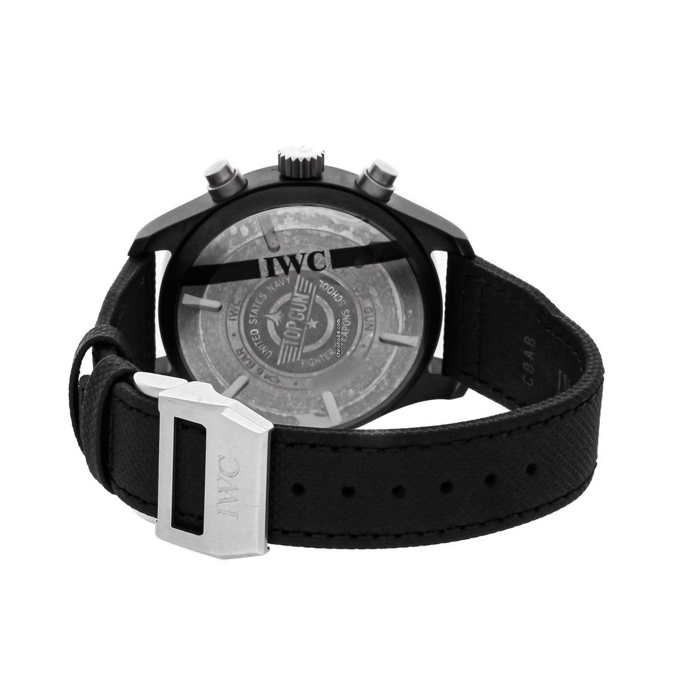 IMG_9081 IWC Pilot Chronograph Top Gun Mens watch Unisex Automatic Ceramic IW3890-01 Replica 5