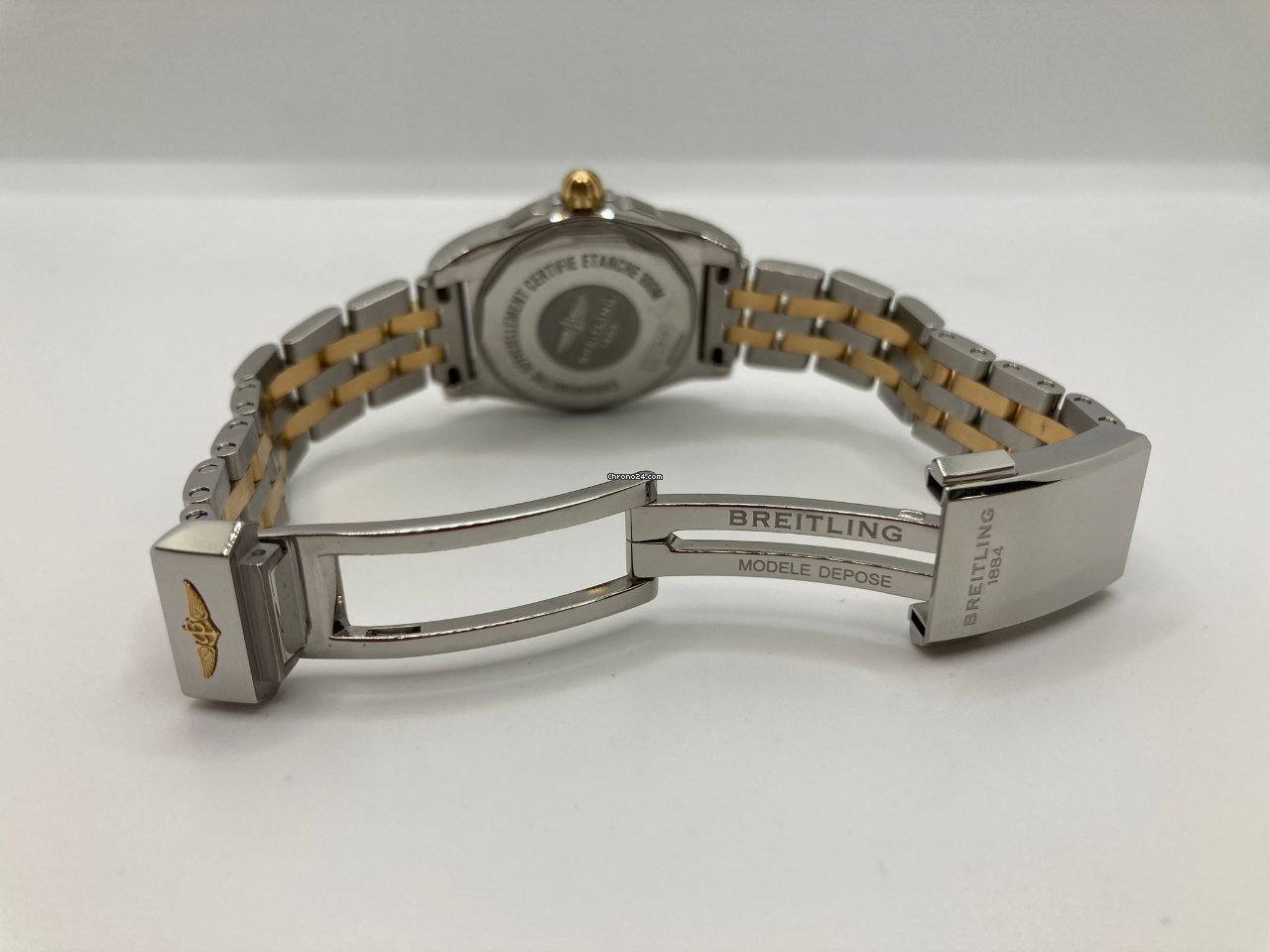 IMG_9081 Breitling Galactic Womens watch Quartz Gold Steel C7234812 A792 791C Replica 5
