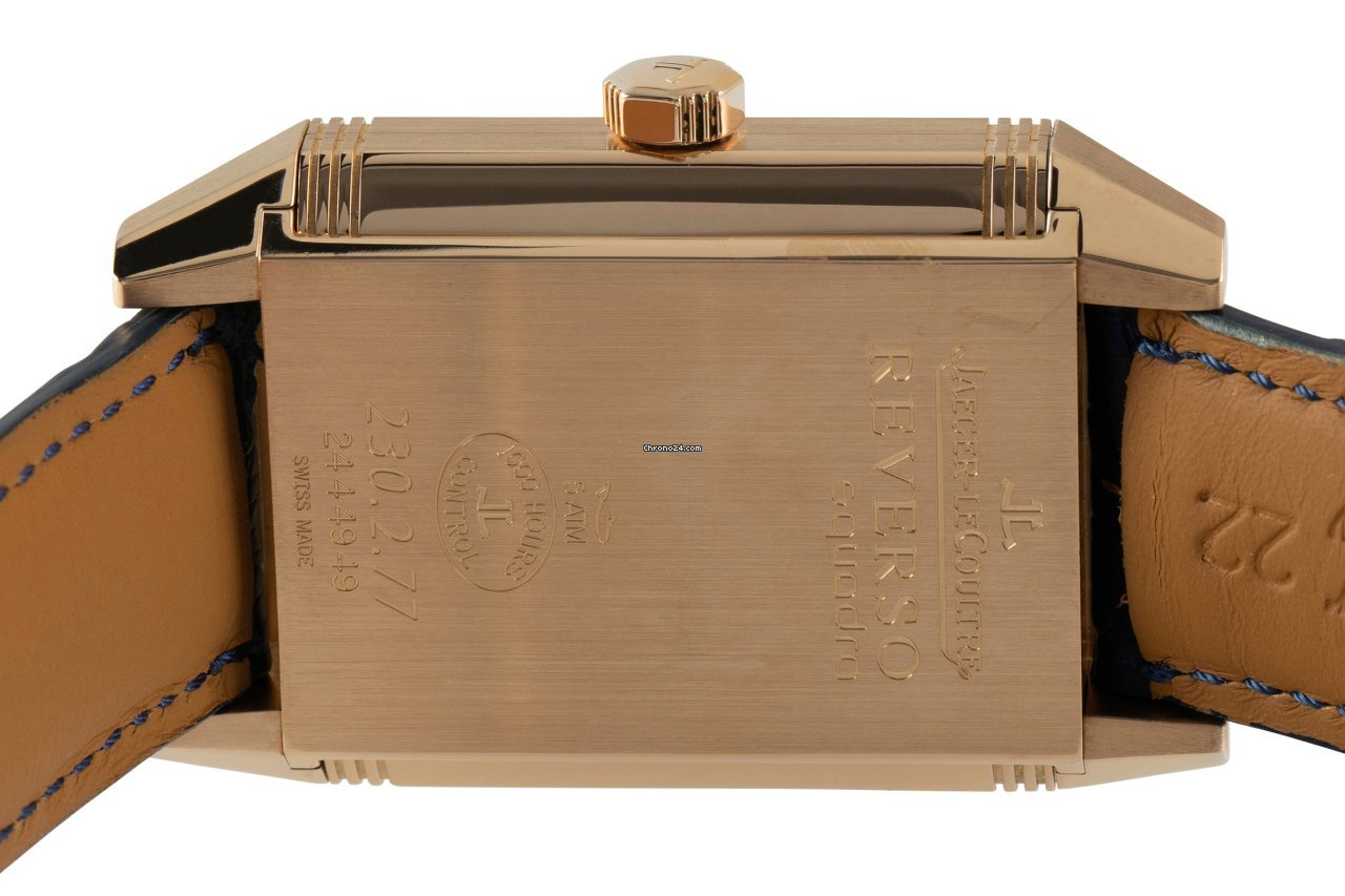 IMG_9081 Jaeger-LeCoultre Reverso Squadra Hometime Mens watch Unisex Automatic Red gold 230.2.77 Replica 5