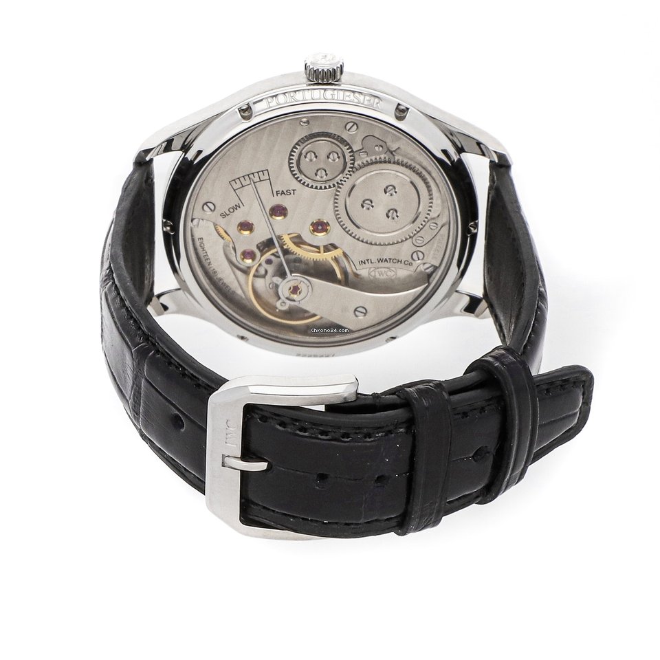 IMG_9081 IWC Portuguese Hand-Wound Mens watch Unisex Manual winding Steel IW5445-01 Replica 5