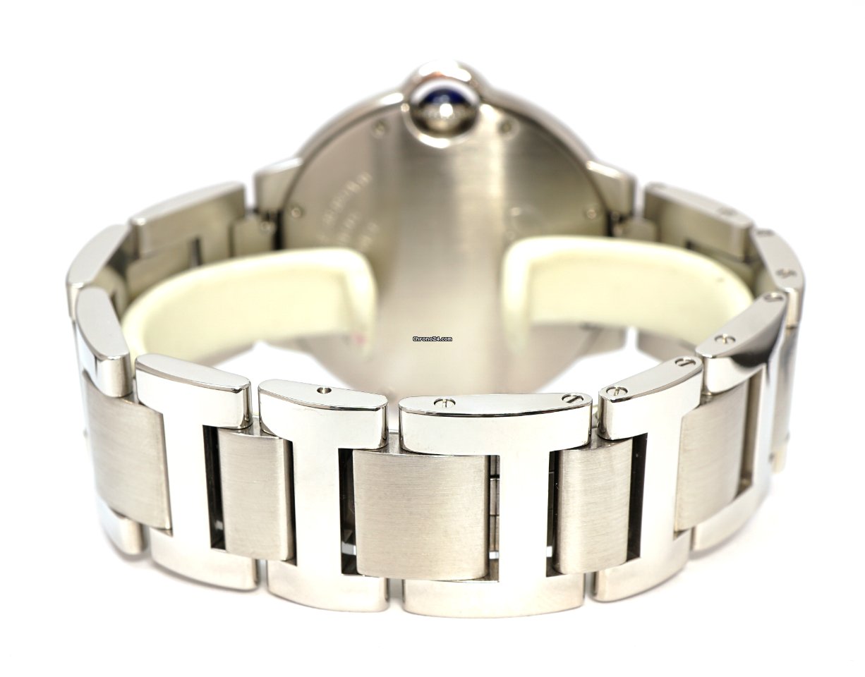 IMG_9081 Cartier Ballon Bleu 36mm Mens watch Unisex Quartz Steel 3005 Replica 5