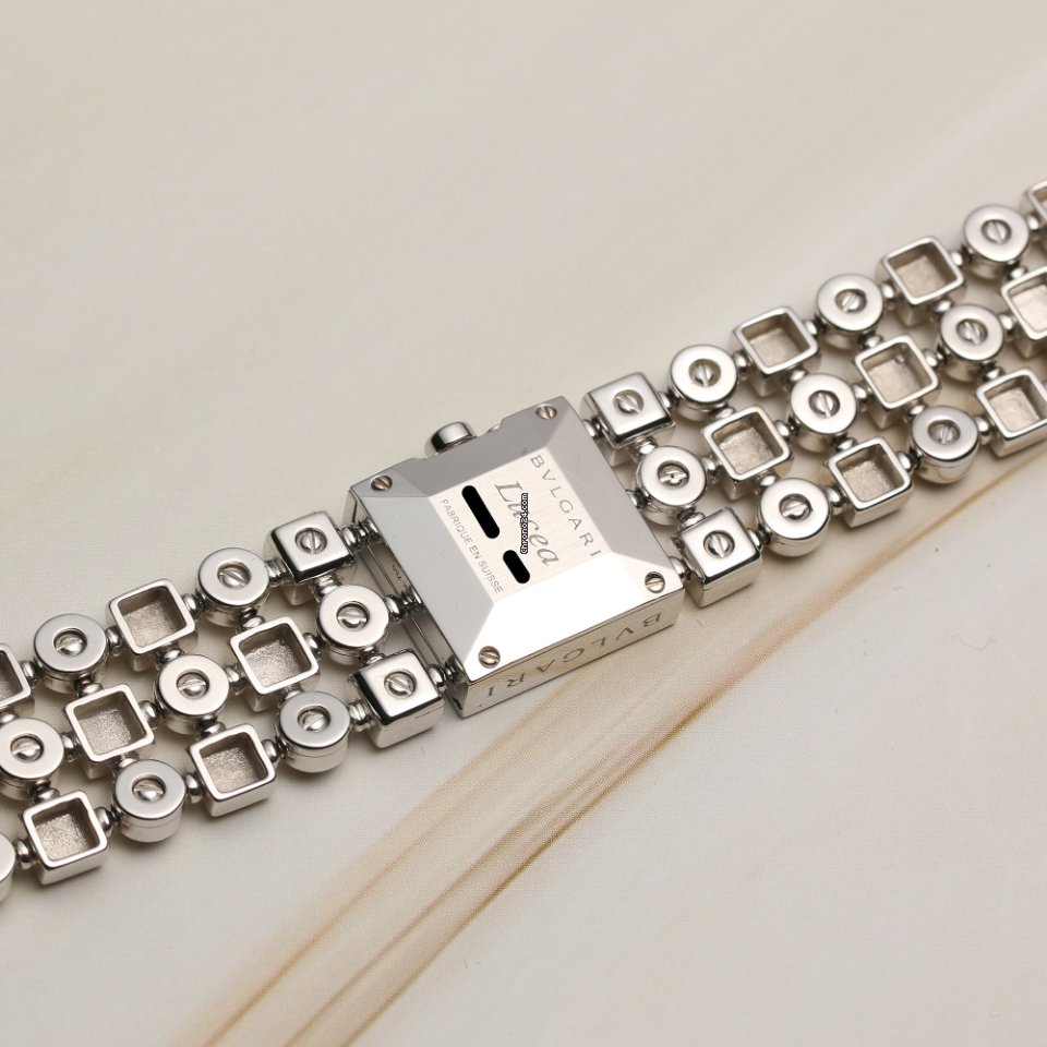 Bulgari Lucea Womens watch Quartz White gold LU W 16 G Replica 5