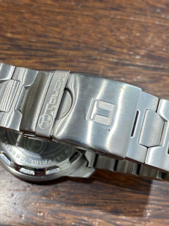 IMG_9081 Tissot T-Touch II Mens watch Unisex Quartz Steel T0472204611600 Replica 5