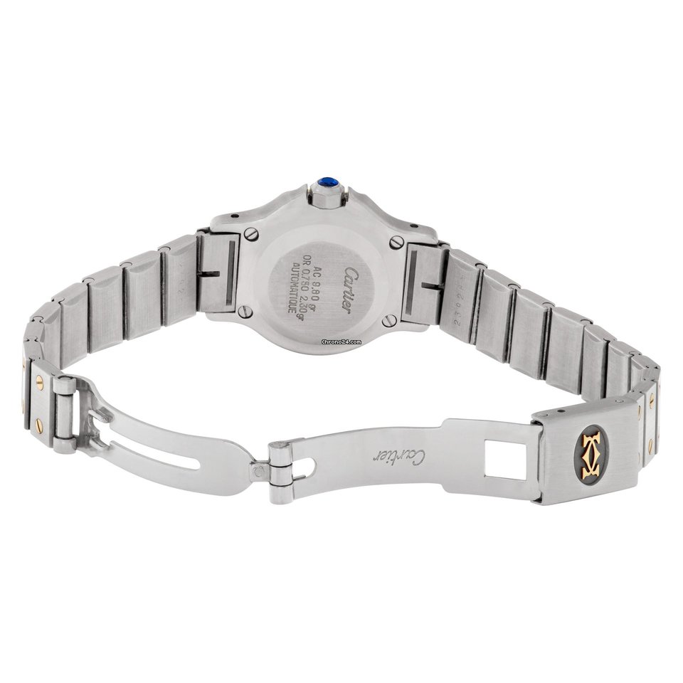 IMG_9081 Cartier Santos Womens watch Automatic Steel AC 980GR Replica 5
