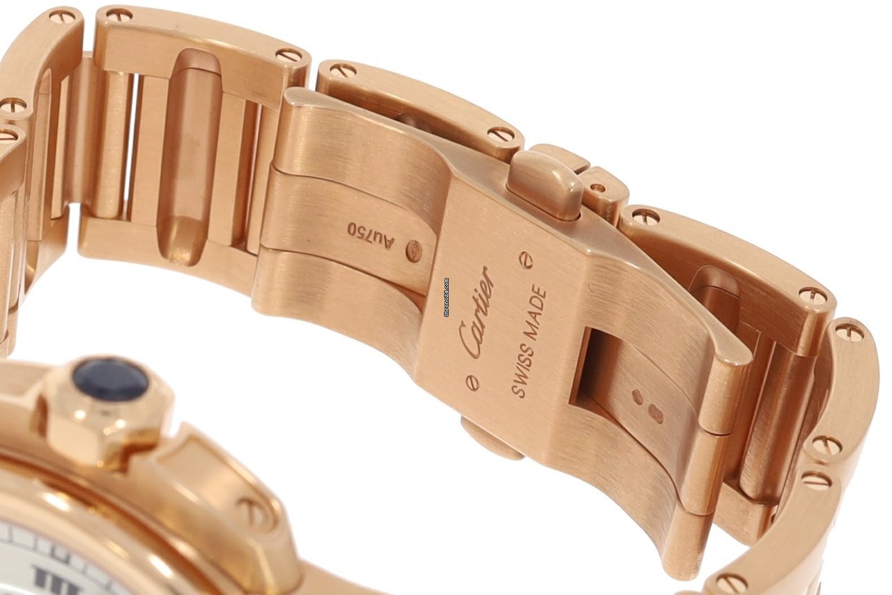 IMG_9081 Cartier Calibre de Cartier Mens watch Unisex Automatic Rose gold W7100018 Replica 5