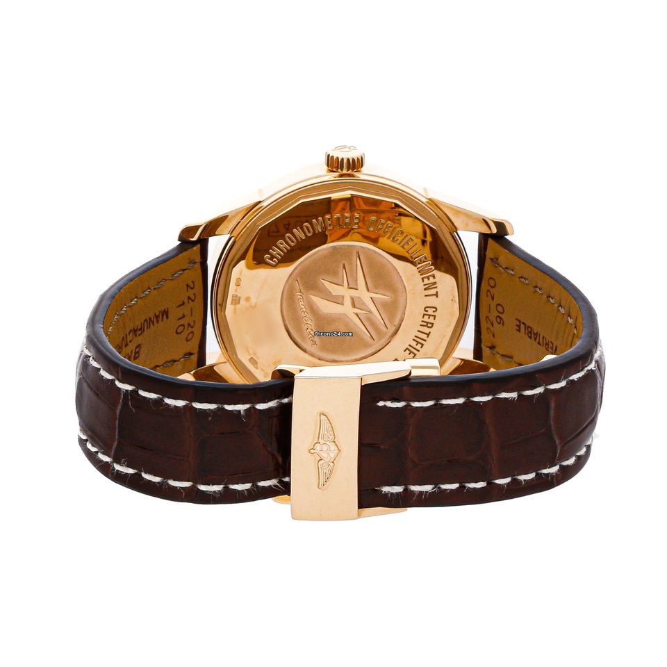 IMG_9081 Breitling Transocean Day & Date Mens watch Unisex Automatic Rose gold R4531012 G752 Replica 5