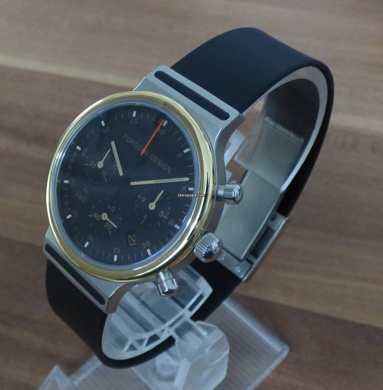 IMG_9081 IWC Porsche Design Mens watch Unisex Quartz Gold Steel 3720 Replica 5