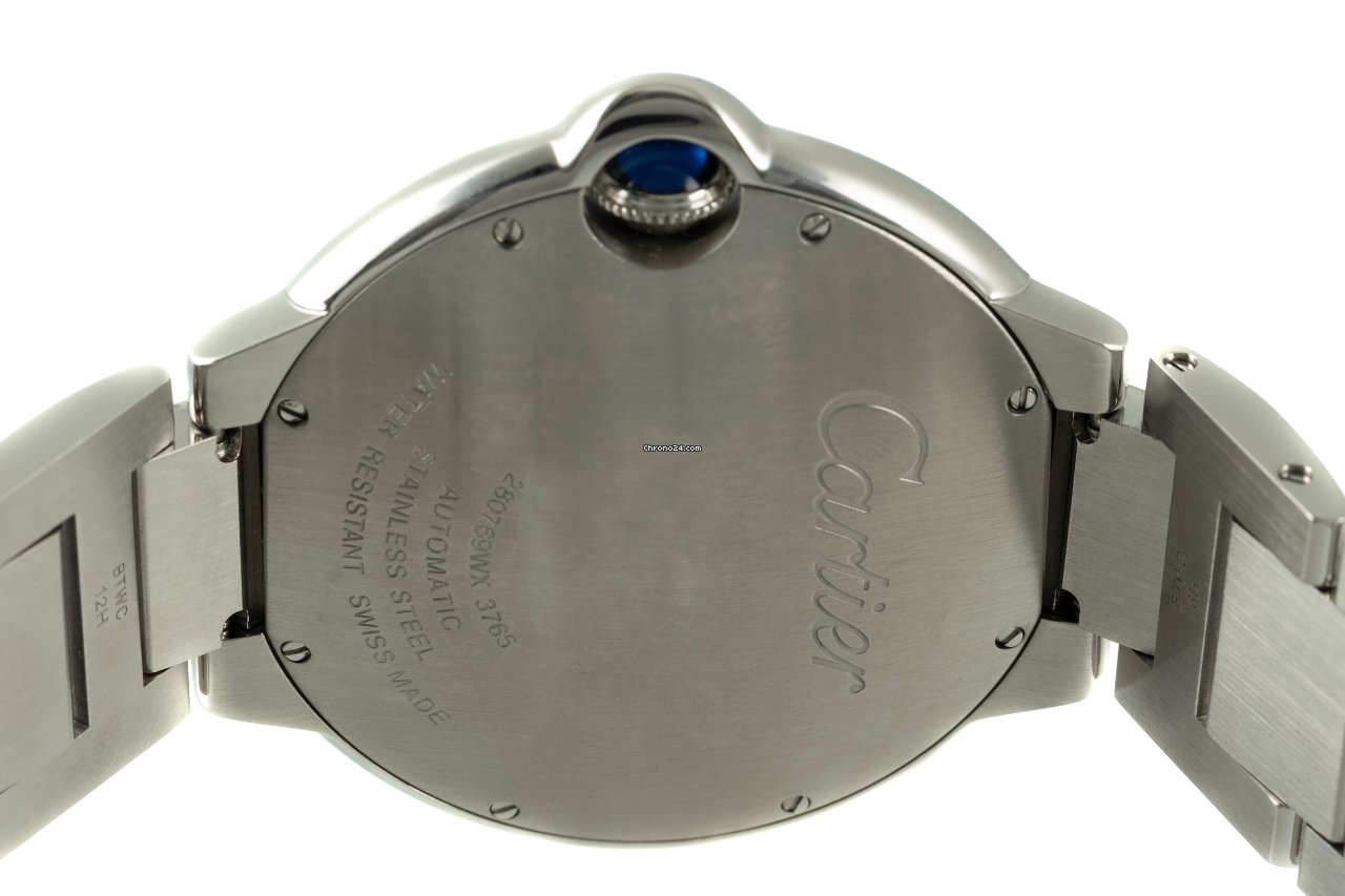 IMG_9081 Cartier Ballon Bleu Mens watch Unisex Automatic Steel 3765 Replica 5