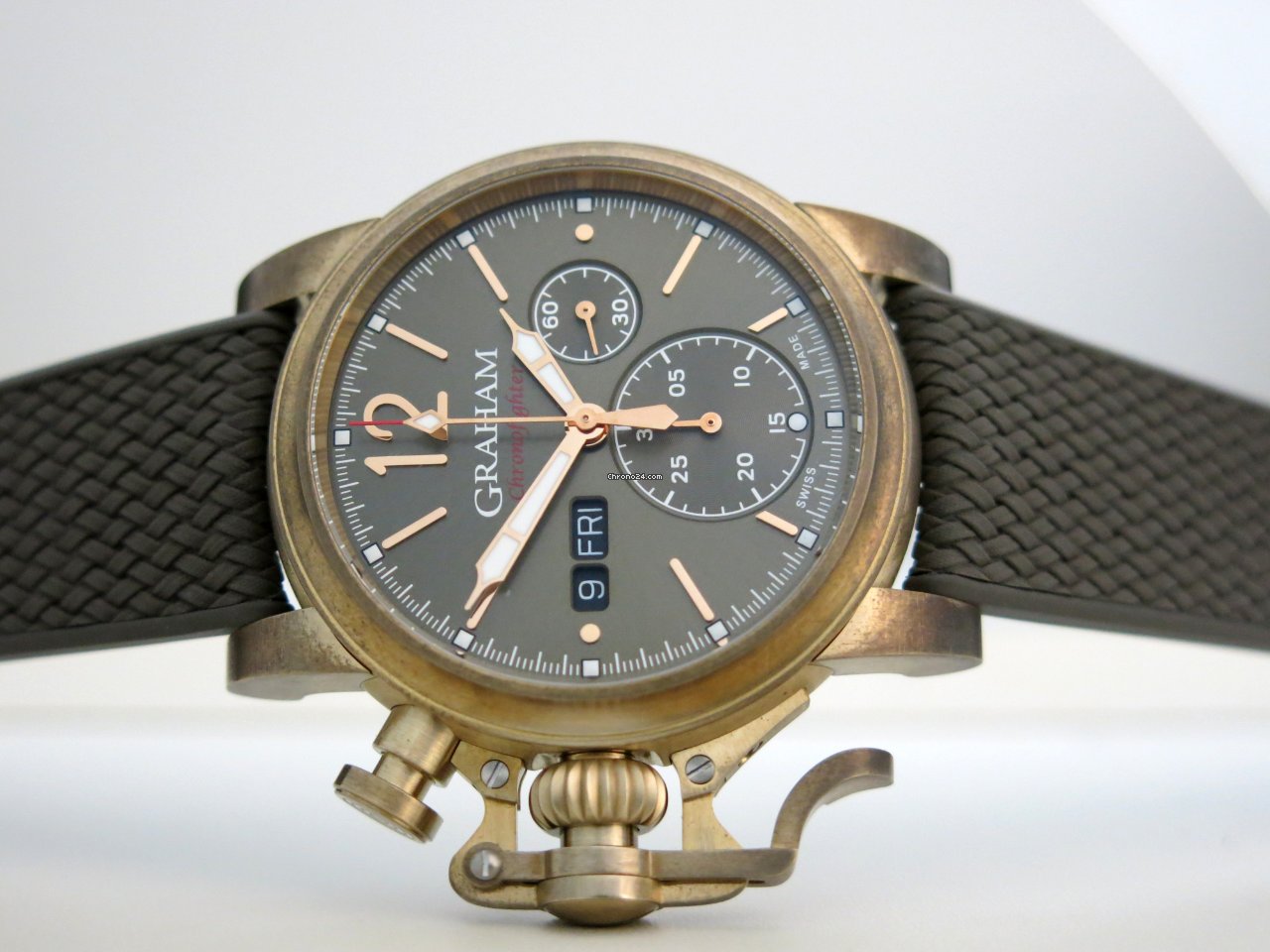 Graham Chronofighter Mens watch Unisex Automatic Bronze 2CVAK.G02A Replica 5