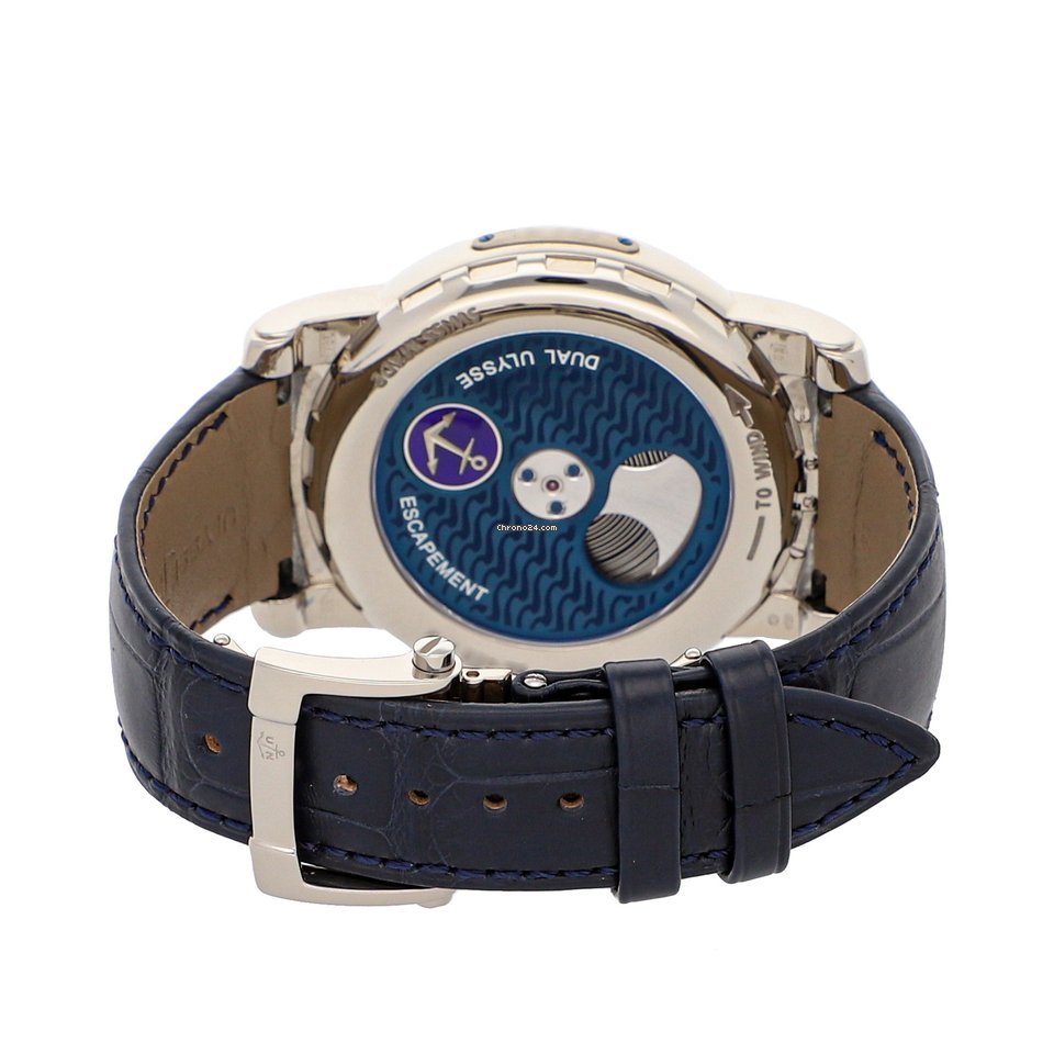 IMG_9081 Ulysse Nardin Freak Mens watch Unisex Manual winding White gold 020-88 Replica 5