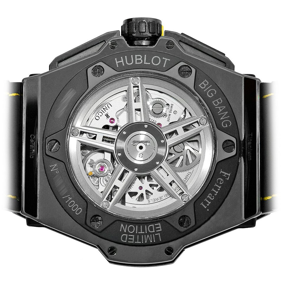 IMG_9081 Hublot Big Bang Ferrari Mens watch Unisex Automatic Carbon 401.CQ.0129.VR Replica 5
